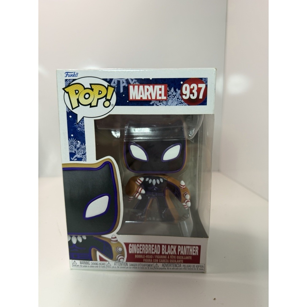 Funko POP! Marvel Gingerbread Black Panther #937 Bobble-Head Vinyl Figure